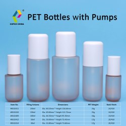 PCR PET Bottles with Pumps